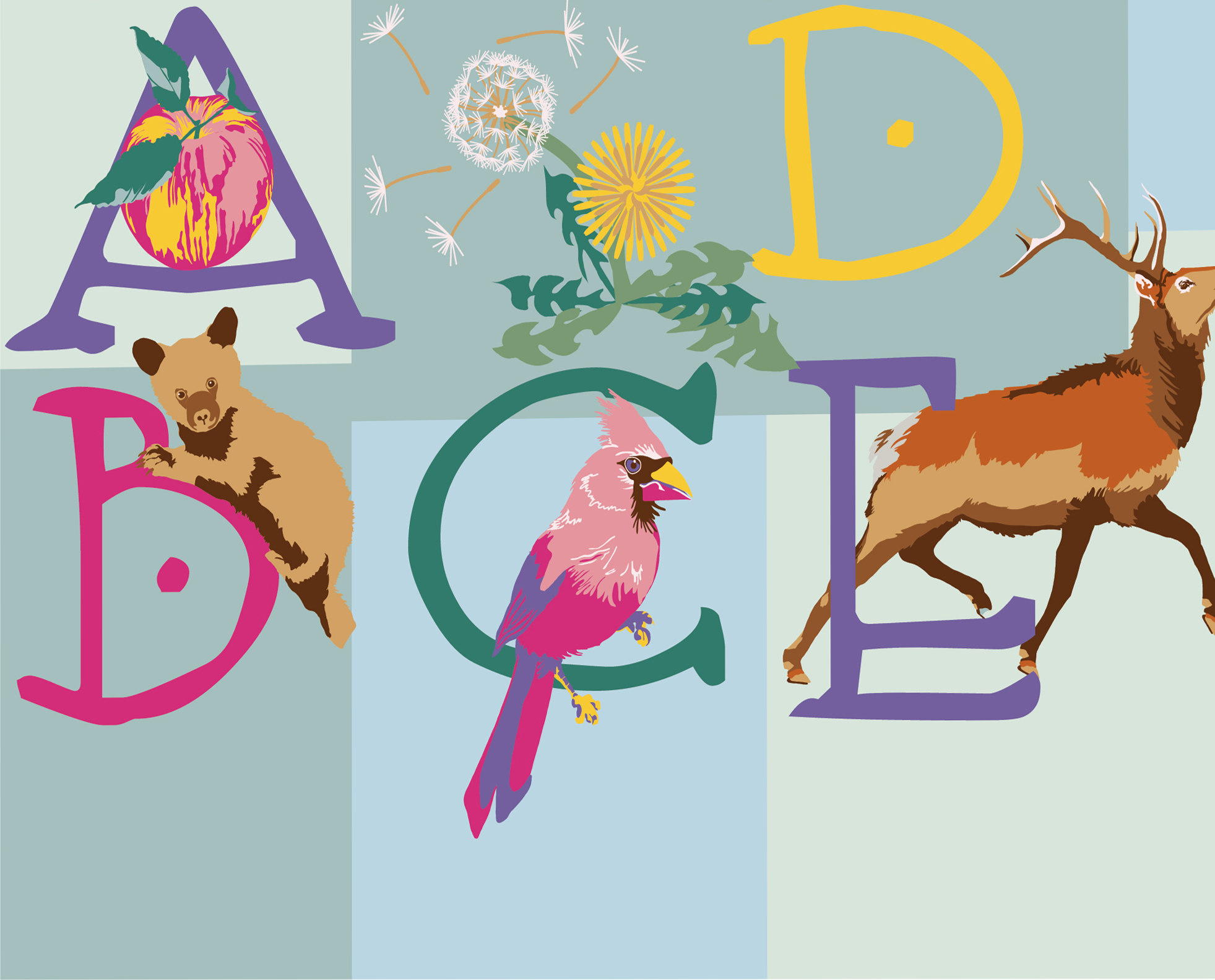 Alphabet mural